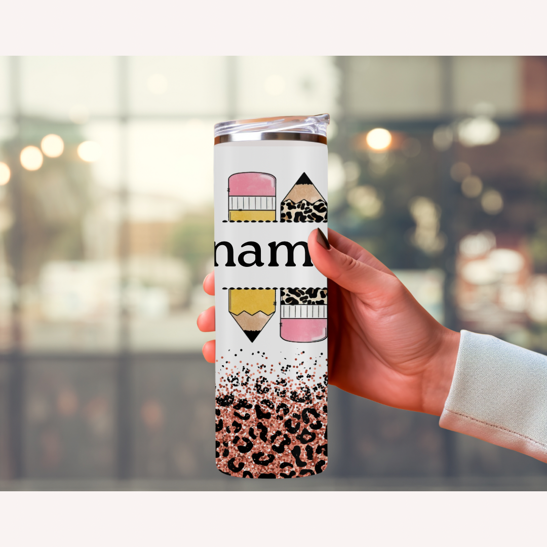 Best Teacher 20oz Skinny Tumbler 2