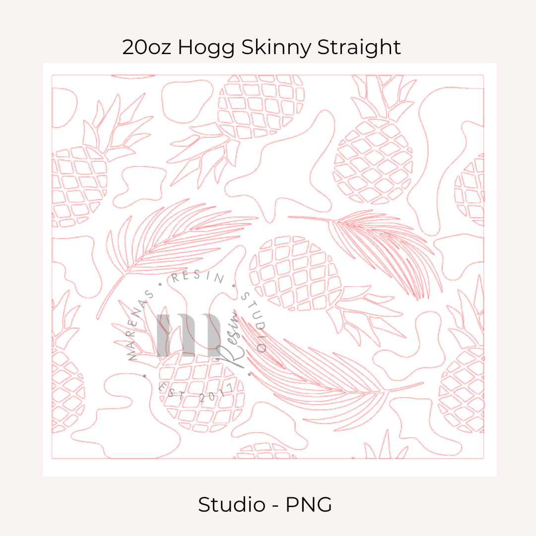 Tropical Burst Tumbler Template 20oz Hogg Straight