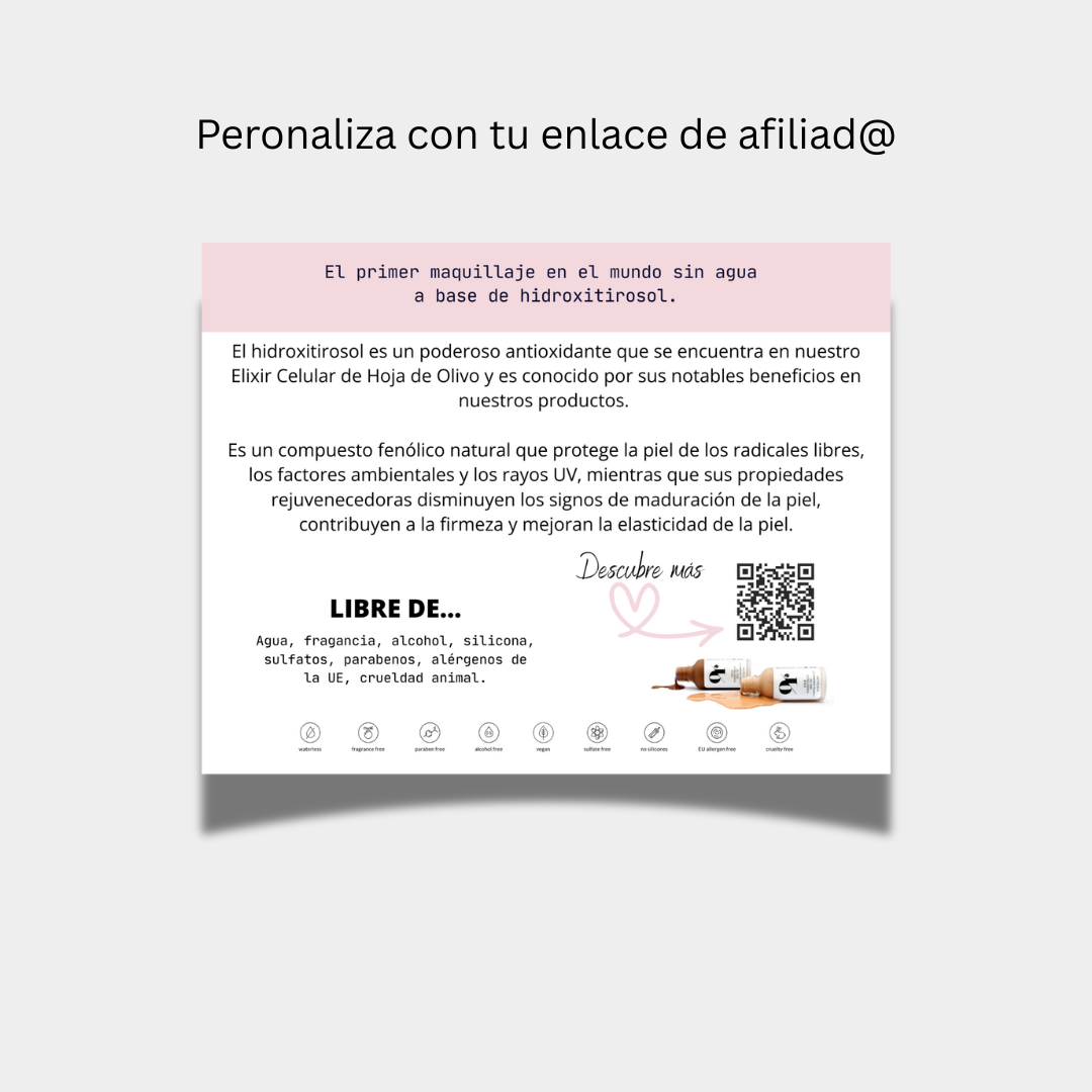 Olive Rose Makeup Postcard –Ready-to-Print Marketing Card for Olive Tree People Consultants