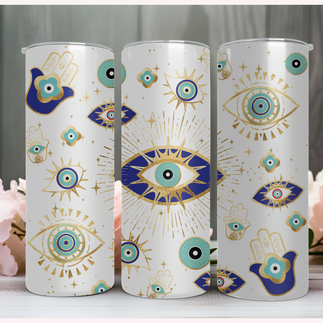 20oz Skinny Evil Eye Cup, Tercer Ojo